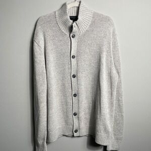 Banana Republic Men's Cardigan Linen Blend Sweater.  Heather, Size XL‎